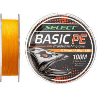 Шнур Select Basic PE 150m Помаранч 0.10mm 10lb/4.8kg (1870.27.71)