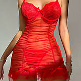 Жіночий мереживний пеньюар – легкий прозорий одяг для сну, стильний подарунок для коханої, фото 10