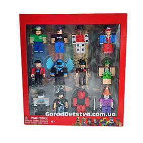 Набір фігурок Roblox 12 героїв фігурки Роблокс зі зброєю та аксесуарами Всесвіт пригод