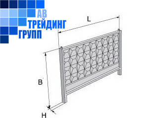 Залізобетонний паркан