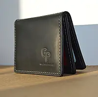 Кожаная обложка на автодокументы права и техпаспорт черная, Обложки на ID пластиковый паспорт GP черные MI-33