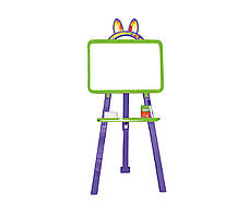 Мольберт для малювання двосторонній магнітний Doloni Toys 3 в 1 34х47х110 см Різнобарвний