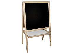 Мольберт дитячий двосторонній магнітний Бертик 3 в 1 53.5*43.5*82 см Натуральний (МРм)