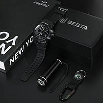 Besta Чоловічий спортивний водостійкий тактичний годинник Besta Box Peremoga Light подарочный набор, с, фото 2