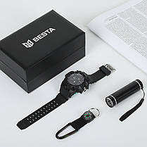 Besta Чоловічий спортивний водостійкий тактичний годинник Besta Box Peremoga Light подарочный набор, с, фото 4