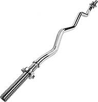 Гриф для штанги Toorx W-подібний 120 см 25 мм з гвинтовими замками (BCV-120)