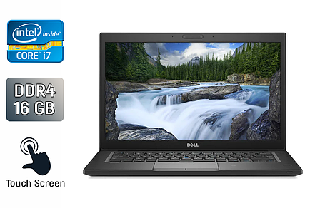 Ультрабук Dell Latitude 7490/ 14" (1920x1080) Сенсорний/ Core i7-8650U/ 16 GB RAM/ 480 GB SSD/ UHD 620, фото 1
