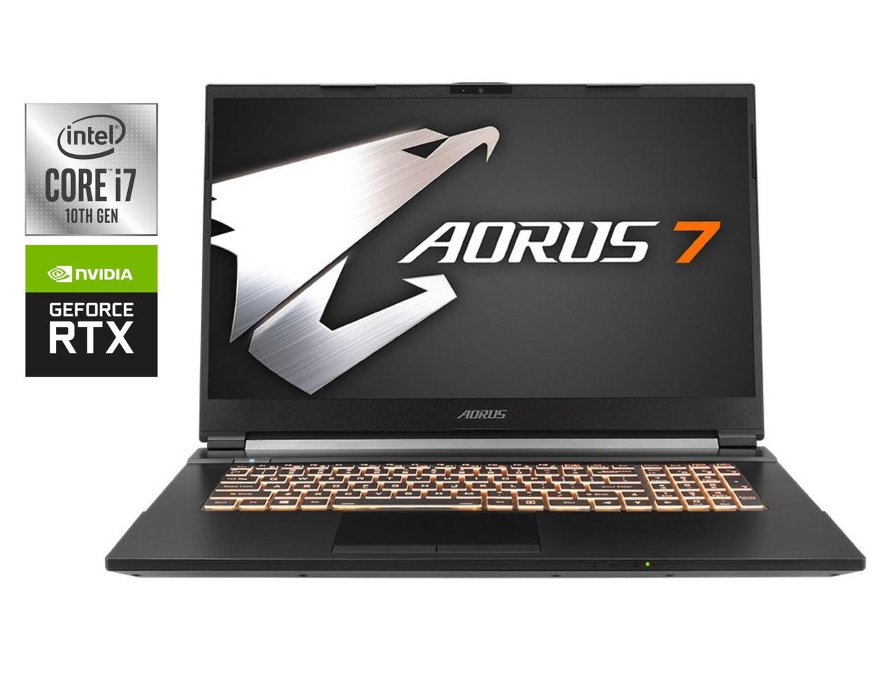 Ігровий ноутбук Б-клас Gigabyte Aorus 7 KB/ 17.3" 1920x1080/ i7-10750H/ 16GB RAM/ 512GB SSD/ RTX 2060 6GB