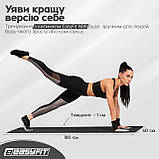 Килимок для фітнесу та йоги EasyFit NBR 10 мм Чорний, фото 3