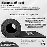 Килимок для фітнесу та йоги EasyFit NBR 10 мм Чорний, фото 4