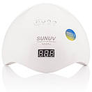 Лампа SUNUV SUN 5 PLUS 48W WHITE UV/LED для полімеризації, Професійна лампа для нігтів із таймером, фото 3