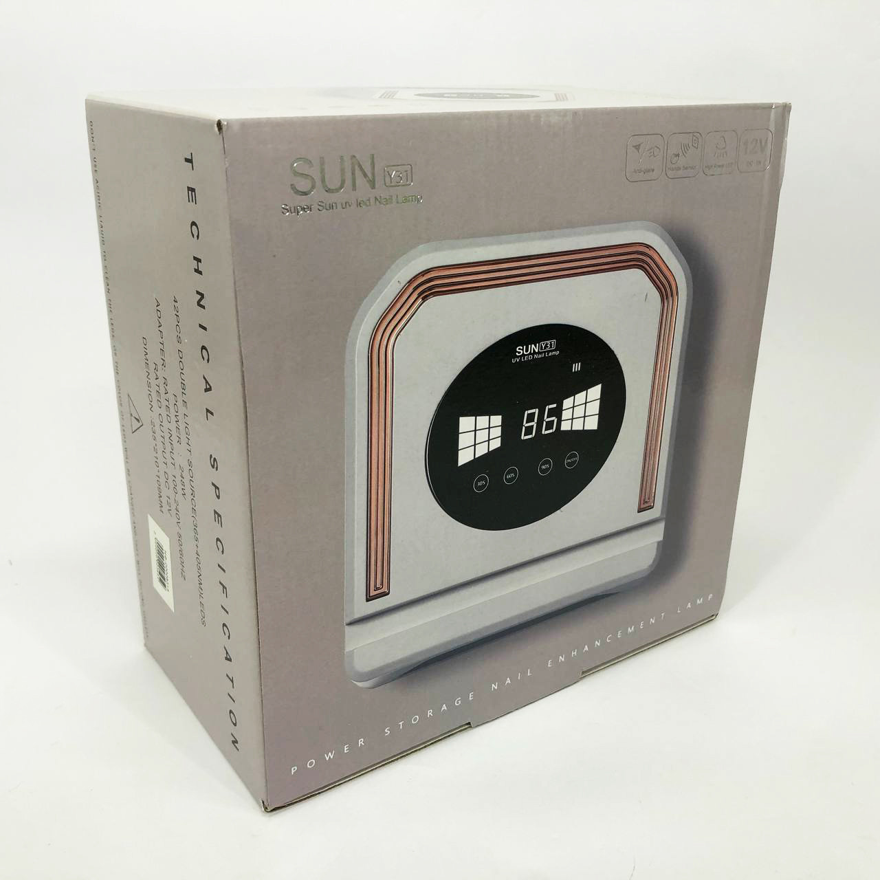 Лампа для нігтів UV LAMP SUN Y31 Сушарка для гель-лаку на акумуляторі, Лампа для сушіння гель-лаку дому