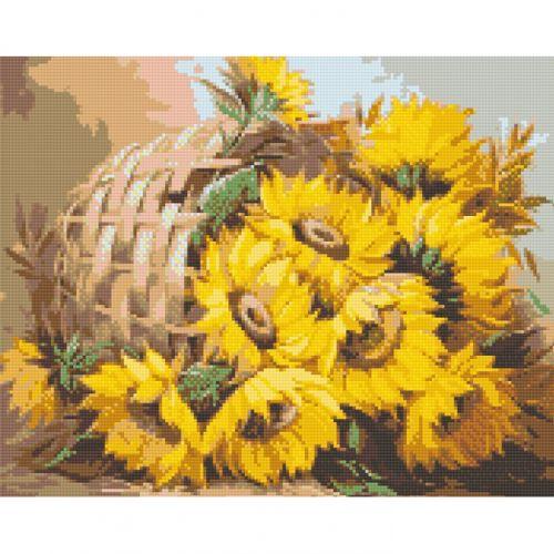 Алмазна мозаїка "Соняшники у кошику" 40х50 см [tsi253029-TSI], фото 1