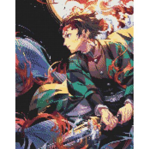 Алмазна мозаїка "Аніме. Клинок, що розсікає демонів. Тандзіро Камадо" 40х50 см [tsi253034-TSI], фото 1