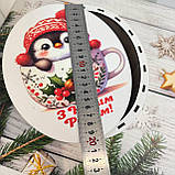 Новорічний подарунок-цукерниця Бокс "Овал" для подарунка Розмір: 20*16*9 см ціна за шт, фото 3