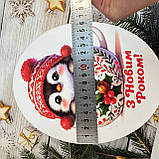 Новорічний подарунок-цукерниця Бокс "Овал" для подарунка Розмір: 20*16*9 см ціна за шт, фото 4