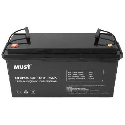 Must LP15-24100 25.6V 100Ah Акумуляторна батарея