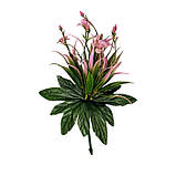 Штучні квіти букет заливка пластикова лілія, 22см, фото 2