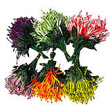 Штучні квіти букет заливка пластикова лілія, 22см, фото 3