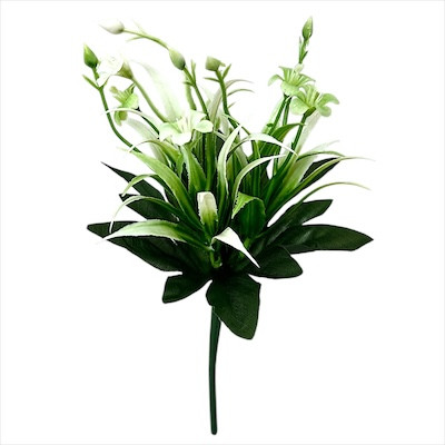 Штучні квіти букет заливка пластикова лілія, 22см, фото 1
