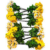 Штучні квіти букет нарциси Хмарка, 48см, фото 3