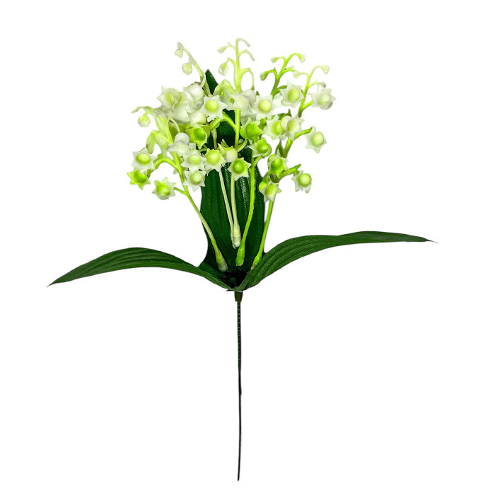 Штучні квіти букет конвалії пластикові високі, 26см, фото 1