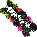 Штучна квіті букет бордюрна пластикова півонія-шишка, 18 см, фото 3