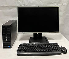 Б/в ПК+Монітор HP ProDesk 400 G2.5 SFF| i5-4590S| 8GB RAM| 500GB HDD| HD 4600+Б-клас HP Compaq LA2405x 24" 1920x1200, фото 3