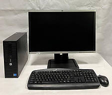 Б/в ПК+Монітор HP ProDesk 400 G2.5 SFF| i5-4590S| 8GB RAM| 256GB SSD| HD 4600+Б-клас HP Compaq LA2405x 24" 1920x1200, фото 3