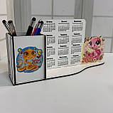 Новорічний органайзер для канцелярії з календарем 2025 №1 28*13*6см, фото 2