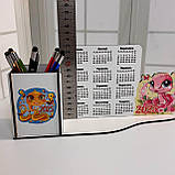 Новорічний органайзер для канцелярії з календарем 2025 №1 28*13*6см, фото 7