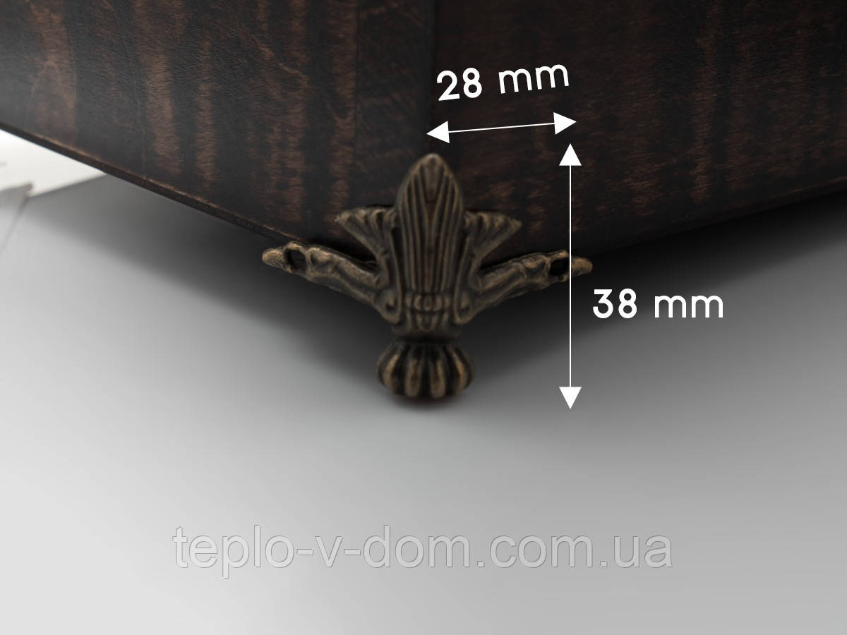 Ніжка для декупажу. Колір "стара латунь". 38х28мм, фото 1