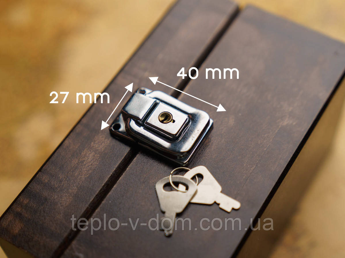 Замок з ключем. 27х40мм, фото 1