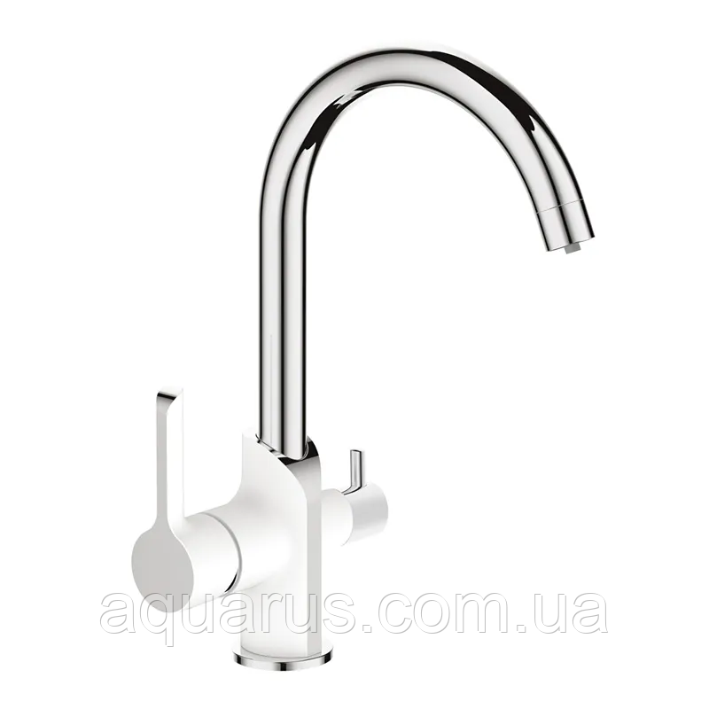 Кухонний змішувач на дві води MIXXUS PREMIUM EDEM 021 (WHITE) (MI5924)