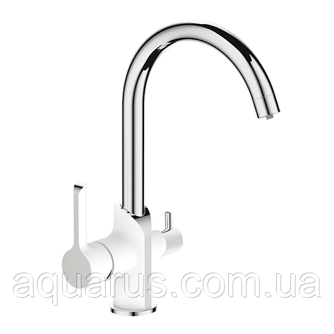 Кухонний змішувач на дві води MIXXUS PREMIUM EDEM 021 (WHITE) (MI5924), фото 1