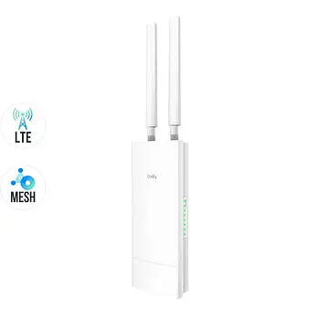 WiFi 5 Mesh 4G LTE-маршрутизатор зовнішній Cudy LT500 OUTDOOR CAT4 дводіапазонний (73-00530)