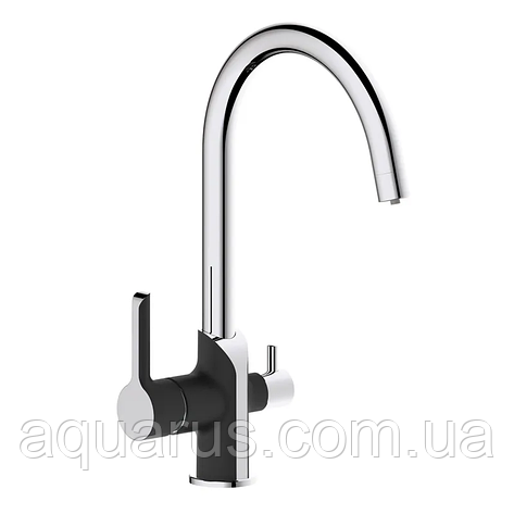 Кухонний змішувач на дві води MIXXUS PREMIUM EDEM 021 (BLACK) (MI5925), фото 1