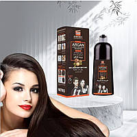 Шампунь фарба для волосся коричнева(зафарбовує сивину)