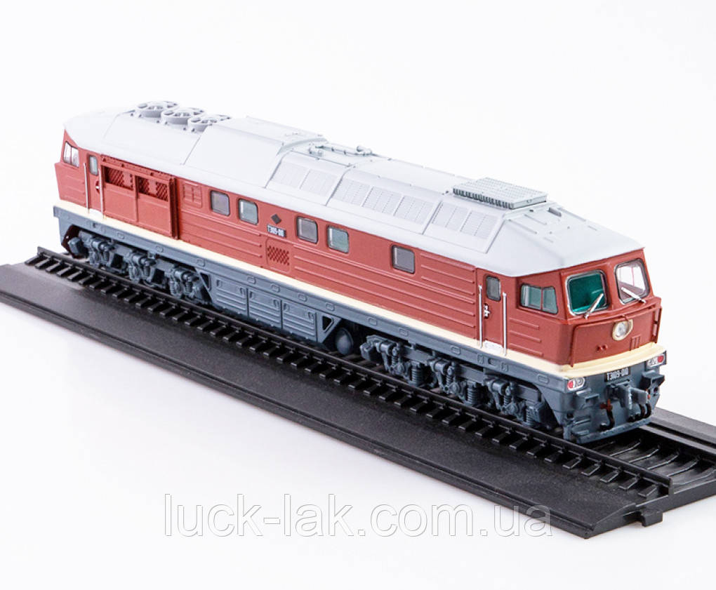 Масштабна модель тепловозу ТЕ 109 з рейками в масштабі 1:87 (Наші поїзда)., фото 1