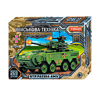Конструктор "Військова техніка" 42903 "Teko", 269 деталей, БТР PATRIA AMV, в коробці [Склад зберігання: Одеса №4]