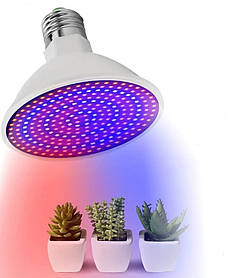 Світлодіодна лампа повного спектру E27 для вирощування рослин 200 LED (85 Вт)