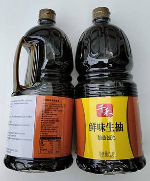 Соєвий соус светлый1.8 л. tm "Qianhe" light soy sauce, фото 1