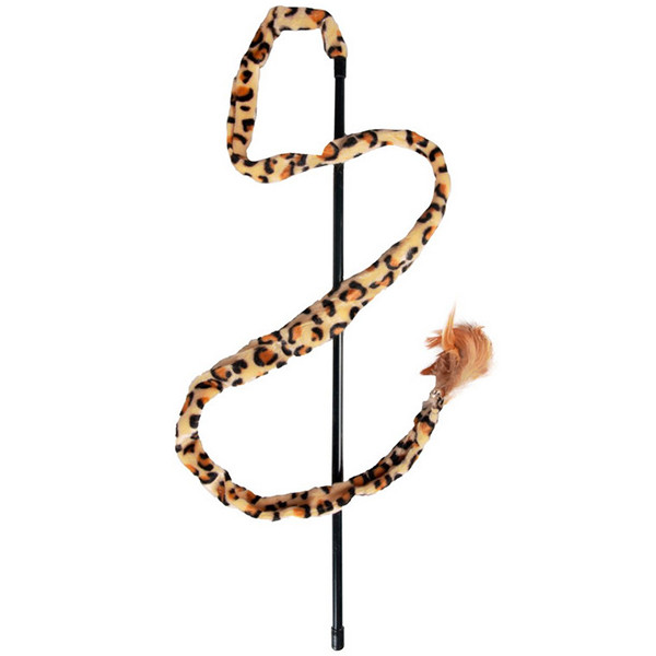 Flamingo Leopard Fishing Rod ФЛАМІНГО ЛЕОПАРД вудка дражнила іграшка для котів