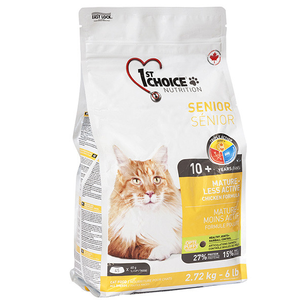 1st Choice Senior Mature Less Aktiv ФЕСТ ЧОЙС СЕНЬЙОР сухий суперпреміум корм для літніх чи малоактивних котів