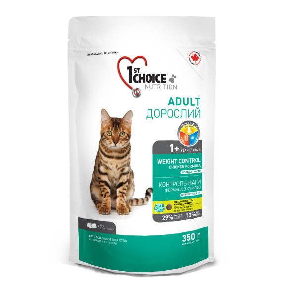 1st Choice Weight Control Adult ФЕСТ ЧОЙС КОНТРОЛЬ ВАГИ сухий суперпреміум корм для котів схильних до повноти