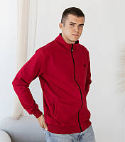 Мужская кофта без капюшона больших размеров - HECTOR - Rio Red