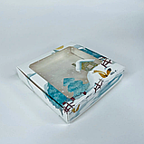 Коробка для пряників (150*150*30 мм) з вікном (ялинка/хатинка/лисичка), фото 2