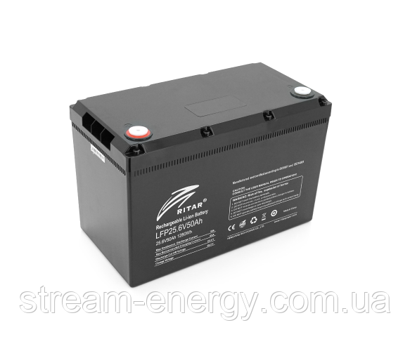 Акумулятор LiFePO4 LiFePO4 Ritar 25.6V 50Ah
