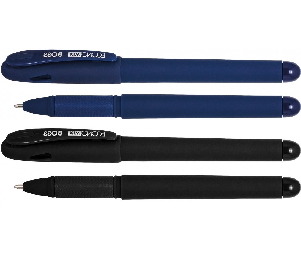 Ручка гелева Economix Boss 1,0 синя, фото 1