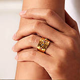 Широка каблучка-перстень «Іскри кольору», фото 2